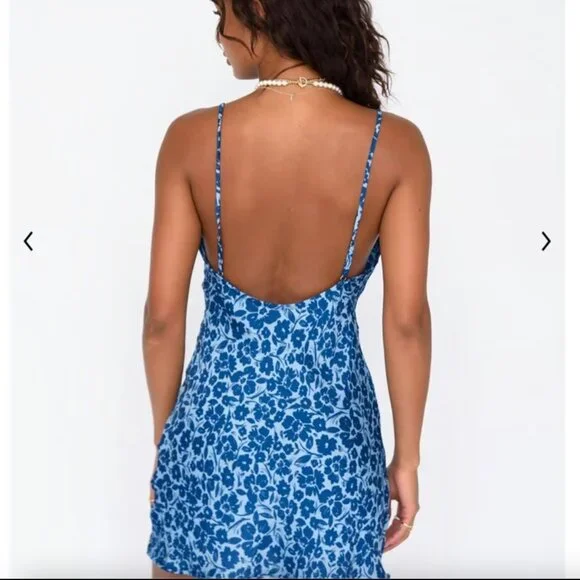 Skatie Vibrant Blue Floral Mini Dress - Picture 5 of 11